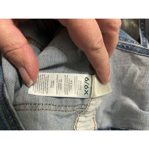 Oshkosh girls denim jumper, Size 6/6x - Picture 5 of 5